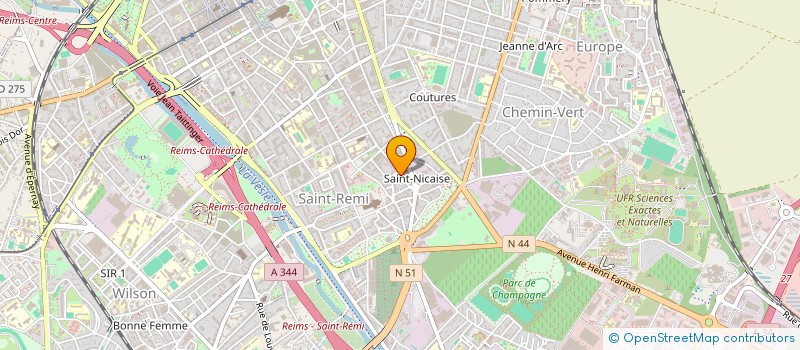 localisation de l'entreprise ASSOCIATION ART EN MOUVEMENT  REIMS