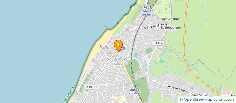 localisation de l'entreprise ASSOCIATION ART ET CO (ASSOCIATION DES ARTISANS ET COMMERCANTS DE SOULAC-SUR-MER)  SOULAC-SUR-MER