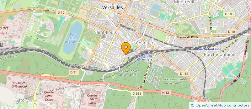 localisation de l'entreprise ASSOCIATION ART ET ENTREPRISE à VERSAILLES