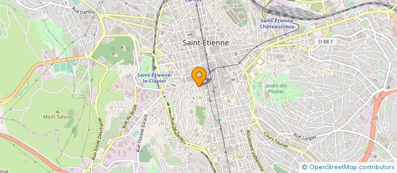 localisation de l'entreprise ASSOCIATION ART ET GUITARE  SAINT-ETIENNE