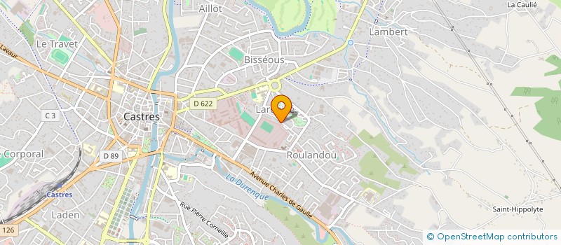 localisation de l'entreprise ASSOCIATION ART ET PETALES  CASTRES