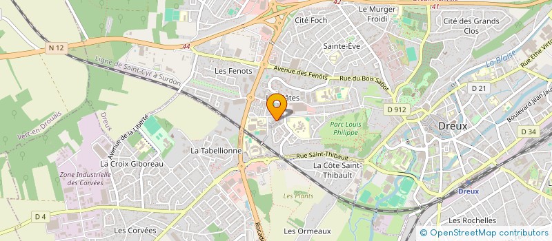 localisation de l'entreprise ASSOCIATION ART ET VIVRE à DREUX
