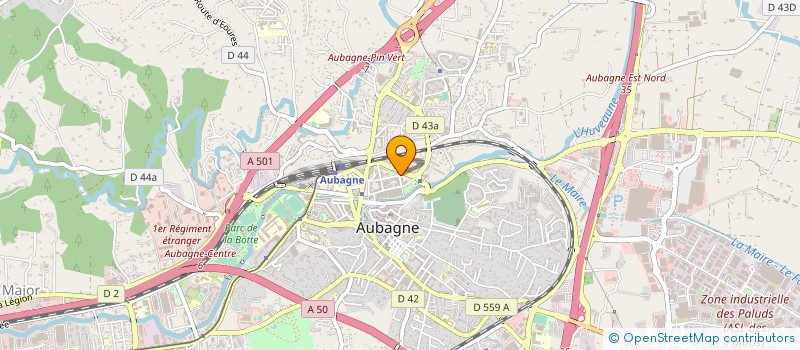 localisation de l'entreprise ASSOCIATION ART EURO  AUBAGNE