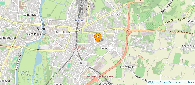 localisation de l'entreprise ASSOCIATION ART FMR & CO  SAINTES