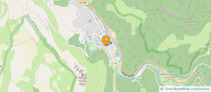 localisation de l'entreprise ASSOCIATION ART HEME  FLORAC TROIS RIVIERES