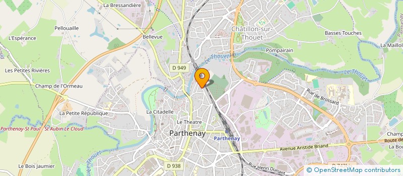 localisation de l'entreprise ASSOCIATION ART SOUL  PARTHENAY