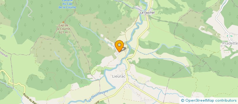 localisation de l'entreprise ASSOCIATION ARTCHOUM à LIEURAC
