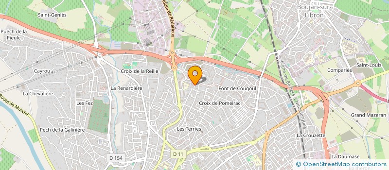 localisation de l'entreprise ASSOCIATION ARTCREE'ENVIE à BEZIERS