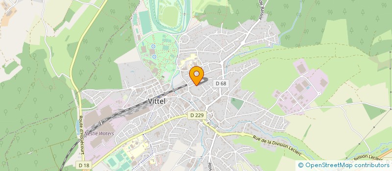 localisation de l'entreprise ASSOCIATION ARTEMIS - SAUVEGARDE DE LA FAUNE SAUVAGE VOSGES - SOIN AUX ANIMAUX SAUVAGES BLESSES - EDUCATION A L'ENVIRONN  VITTEL