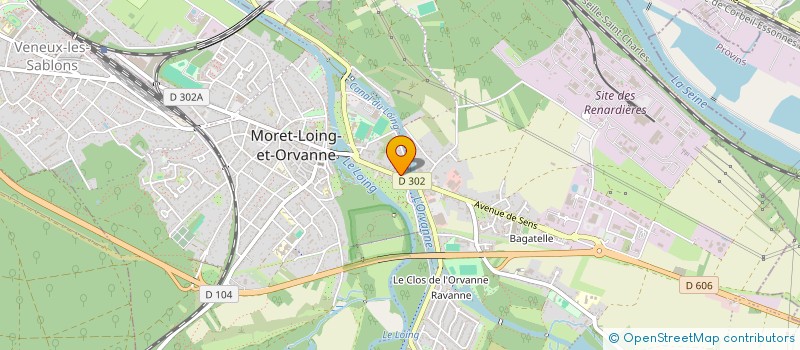 localisation de l'entreprise ASSOCIATION ARTEVIE  MORET-LOING-ET-ORVANNE