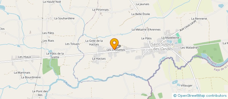 localisation de l'entreprise ASSOCIATION ARTI SON  SAINT-SULPICE-DES-LANDES