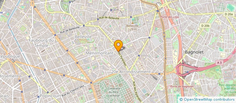 localisation de l'entreprise ASSOCIATION ARTIES RECORDS  PARIS