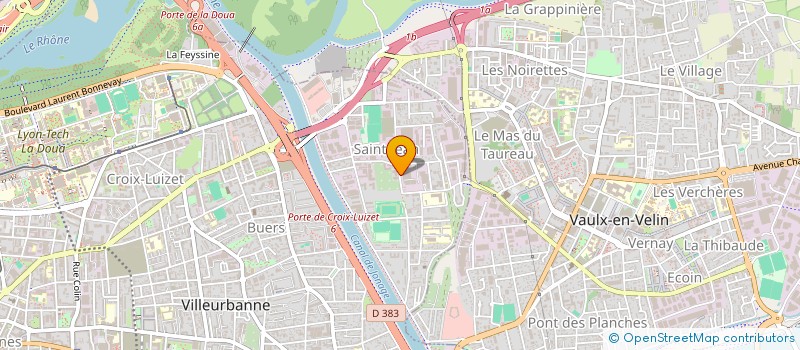 localisation de l'entreprise ASSOCIATION ARTISANS DE PAIX  VILLEURBANNE