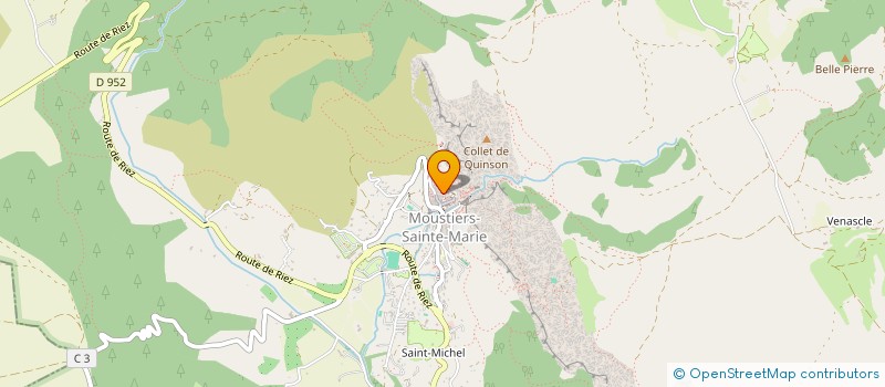 localisation de l'entreprise ASSOCIATION ARTISTIQUE A MOUSTIERS à MOUSTIERS-SAINTE-MARIE