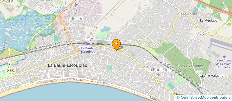 localisation de l'entreprise ASSOCIATION ARTISTIQUE ABRACADABRA à LA BAULE-ESCOUBLAC