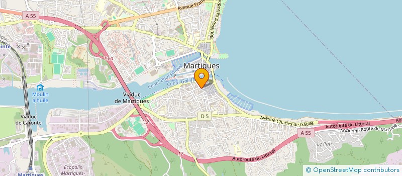 localisation de l'entreprise ASSOCIATION ARTISTIQUE CHALLENGE à MARTIGUES