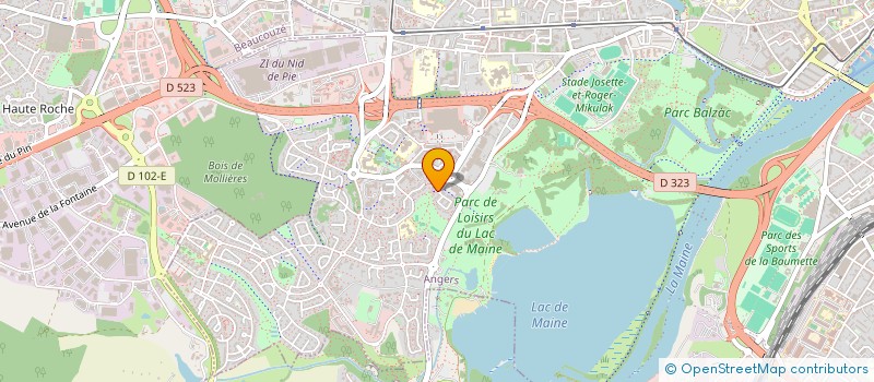 localisation de l'entreprise ASSOCIATION ARTISTIQUE CONVERGENCE AAC à ANGERS