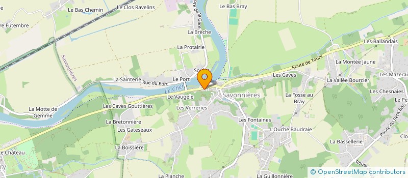 localisation de l'entreprise ASSOCIATION ARTISTIQUE , CULTURELLE ET SPORTIVE DE SAVONNIERES  SAVONNIERES