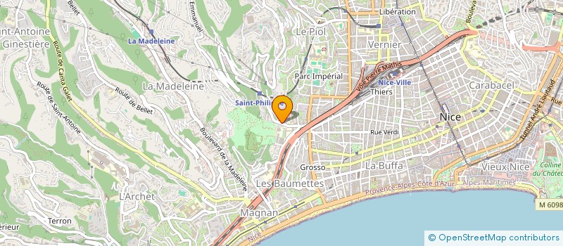 localisation de l'entreprise ASSOCIATION ARTISTIQUE CULTURELLE ETHIQUE ET SOLIDARE EN PROVENCE ALPES COTE D AZUR  NICE