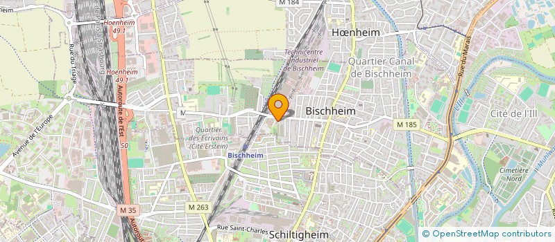localisation de l'entreprise ASSOCIATION ARTISTIQUE DES CHEMINOTS D'ALSACE à BISCHHEIM