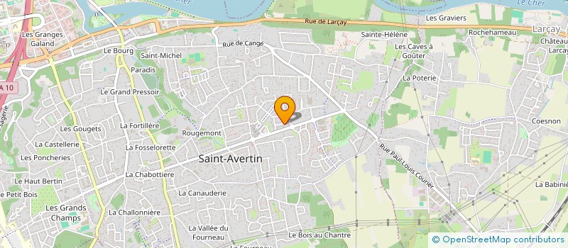 localisation de l'entreprise ASSOCIATION ARTISTIQUE ET CULTURELLE CASA BRASILEIRA  SAINT-AVERTIN