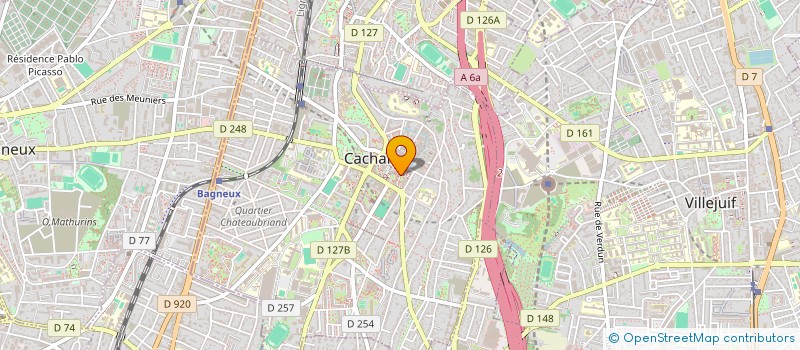 localisation de l'entreprise ASSOCIATION ARTISTIQUE FC à CACHAN
