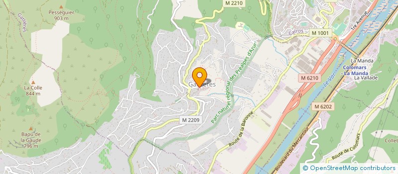 localisation de l'entreprise ASSOCIATION ARTISTIQUE MOZAIK  GATTIERES