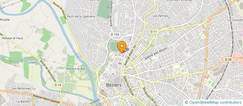 localisation de l'entreprise ASSOCIATION ARTISTIQUE SHOW  BEZIERS