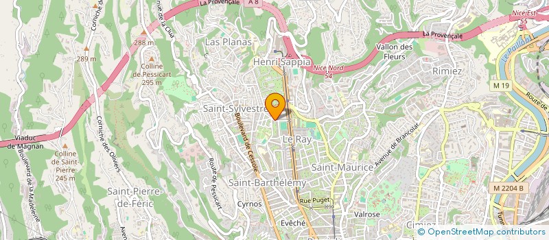 localisation de l'entreprise ASSOCIATION ARTS ET MUSIQUES  NICE