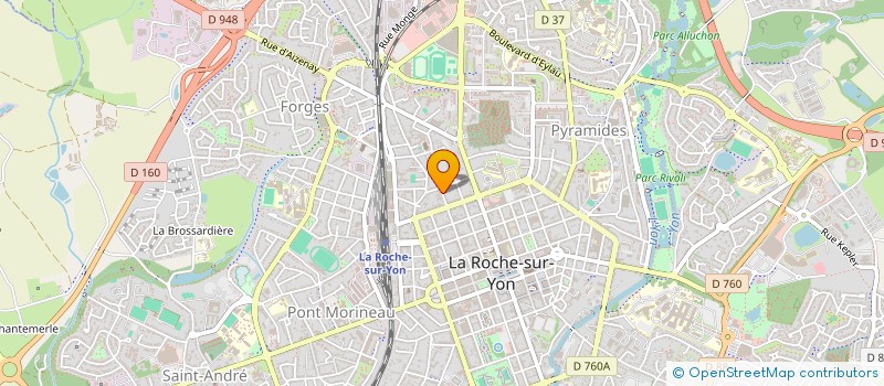 localisation de l'entreprise ASSOCIATION ARTS ET VIE  LA ROCHE-SUR-YON