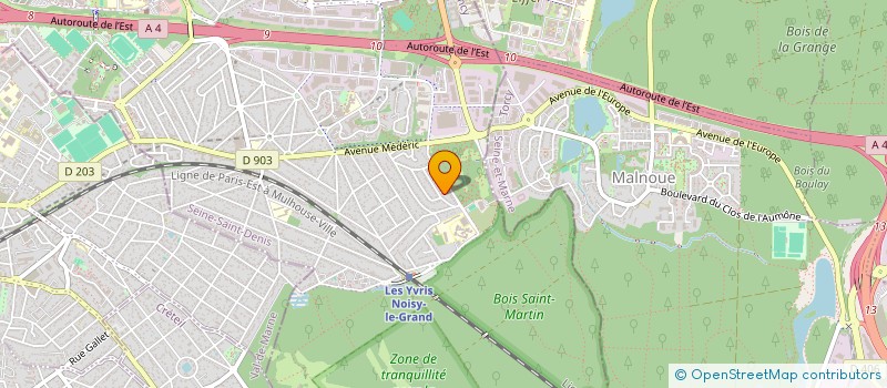 localisation de l'entreprise ASSOCIATION ARTS PLASTIQUES MARNE LA VAL  NOISY-LE-GRAND