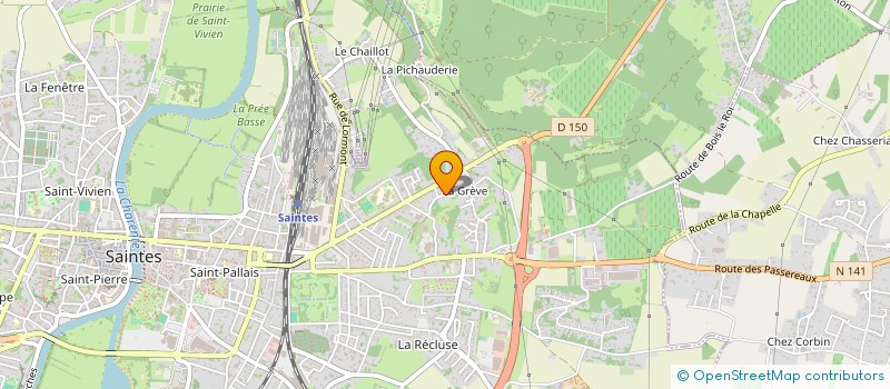 localisation de l'entreprise ASSOCIATION ARTS SCENIQUES  SAINTES