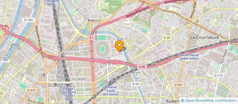 localisation de l'entreprise ASSOCIATION ARTS UNIS à SAINT-DENIS