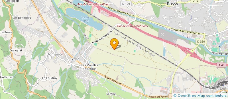 localisation de l'entreprise ASSOCIATION ARVE LOISIRS EQUESTRES  PASSY