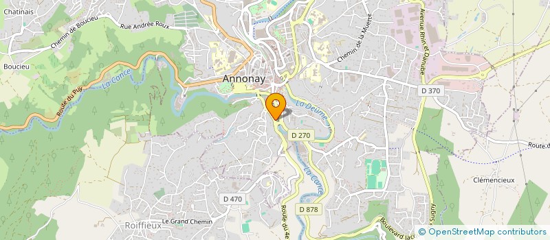 localisation de l'entreprise ASSOCIATION AS ELA à ANNONAY