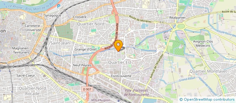 localisation de l'entreprise ASSOCIATION  ASC DU PONT DES DEUX EAUX à AVIGNON