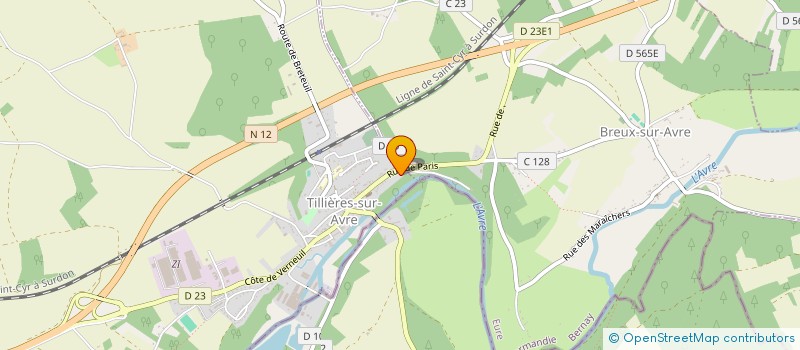 localisation de l'entreprise ASSOCIATION ASOKA  TILLIERES-SUR-AVRE