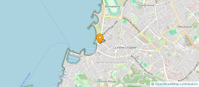 localisation de l'entreprise ASSOCIATION ASPTT MARSEILLE à MARSEILLE 8