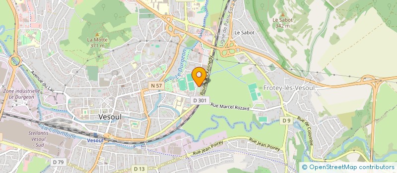 localisation de l'entreprise ASSOCIATION ASSAMAN GROUPE DE PERCUSSIONS AFRICAINES  VESOUL