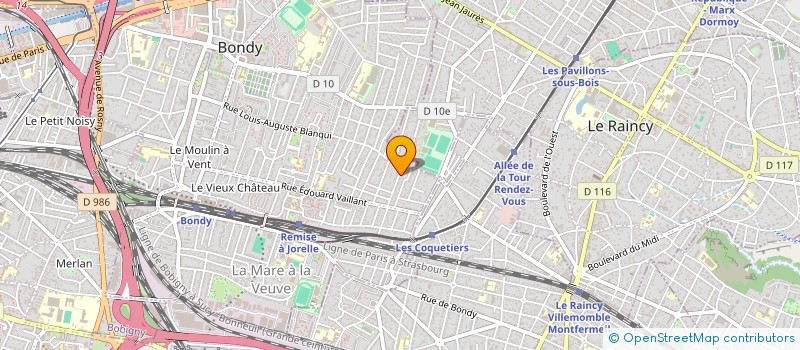 localisation de l'entreprise ASSOCIATION ASSIREM  BONDY