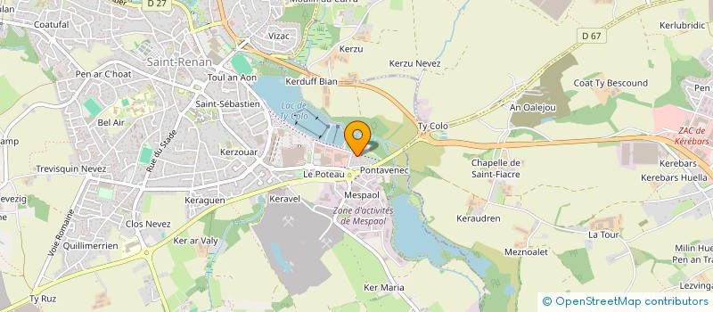 localisation de l'entreprise ASSOCIATION ASSISTANTE MATERNELLE  SAINT-RENAN