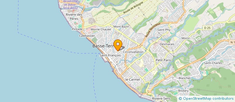 localisation de l'entreprise ASSOCIATION ASTHME GUADELOUPE à BASSE-TERRE