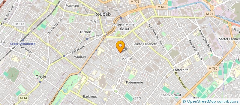 localisation de l'entreprise ASSOCIATION ASTRAL  ROUBAIX