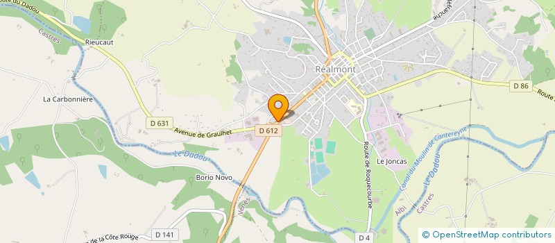 localisation de l'entreprise ASSOCIATION ASTRAL HOSTING à REALMONT