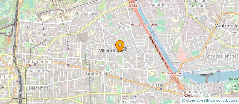 localisation de l'entreprise ASSOCIATION ASVEL RUGBY à VILLEURBANNE