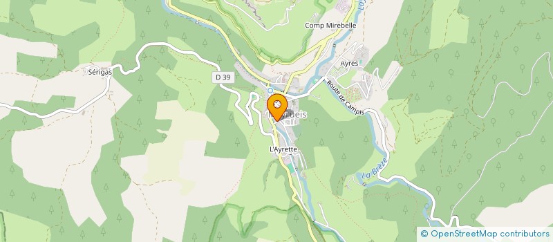 localisation de l'entreprise ASSOCIATION ATELIER DE LA JONTE  MEYRUEIS