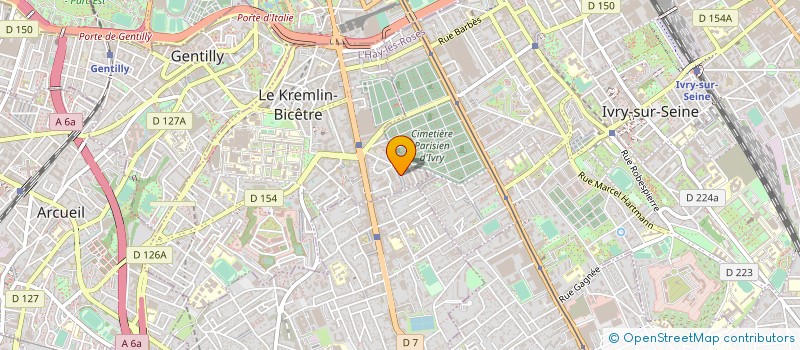 localisation de l'entreprise ASSOCIATION ATELIER MEMO ART à LE KREMLIN-BICETRE