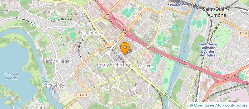 localisation de l'entreprise ASSOCIATION ATELIERS ARROSES à CERGY