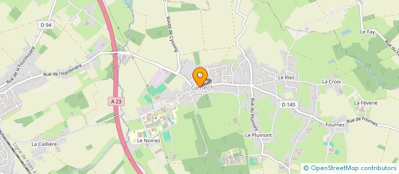localisation de l'entreprise ASSOCIATION ATELIERS ART TERRE DU PEVELE  GENECH