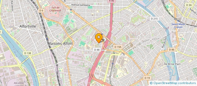 localisation de l'entreprise ASSOCIATION  ATELIERS D ARTS CREATIFS  MAISONS-ALFORT